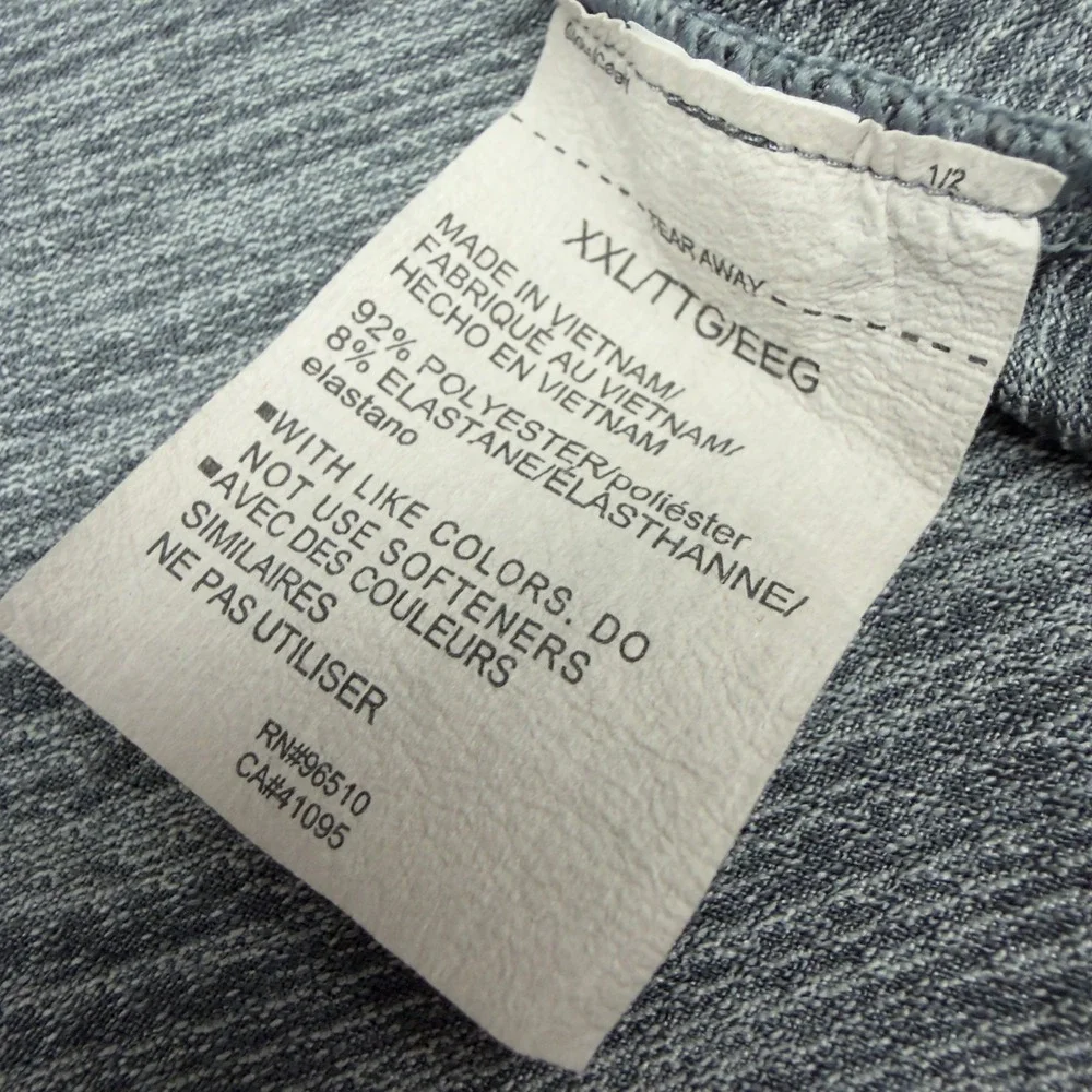 Under Armour Performance Polo Shirt Mens XXL Grey Space Dye Long Sleeve Loose